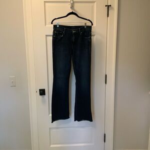 MOTHER Dark Blue Flare Jeans